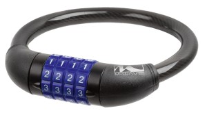 ZAMKNIĘCIE M-WAVE PĘTLA  12 X 400 MM CZARNE SZYFR