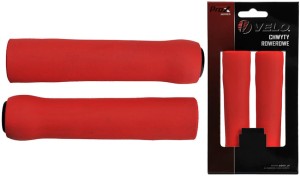 CHWYTY VELO PROX VLG-1381A 130mm CZERWONE SILICON