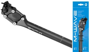 WSPORNIK SIODŁA M-WAVE AMORTYZOWANY 36MM 350/27,2  ALU CZARNY