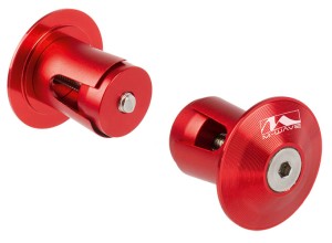 KORKI W KIEROWNICĘ M-WAVE ALU CZERWONE
