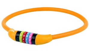 ZAMKNIĘCIE M-WAVE SPIRALA 12MM X 650 SZYFR SILIKON POMARAŃCZOWE