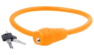 ZAMKNIĘCIE M-WAVE SPIRALA  12 X 600 MM SILIKON KLUCZYK POMARAŃCZOWE