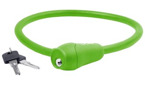 ZAMKNIĘCIE M-WAVE SPIRALA  12 X 600 MM SILIKON KLUCZYK ZIELONE
