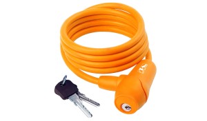 ZAMKNIĘCIE M-WAVE SPIRALA  8 X 1500 MM SILIKON KLUCZYK POMARAŃCZOWE