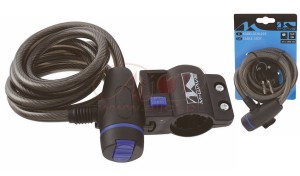 ZAMKNIĘCIE M-WAVE SPIRALA 10MM X 180 TYPU KLIP KLUCZYK