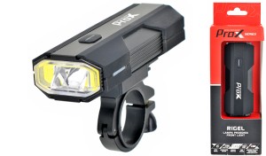 LAMPA PRZÓD PROX RIGEL 700Lm, 4400mAh, USB-C, POWER-BANK