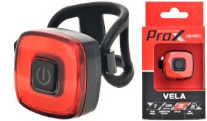 LAMPA TYŁ PROX VELA COB LED 30Lm, 300mAh, USB-C, MEMORY MODE