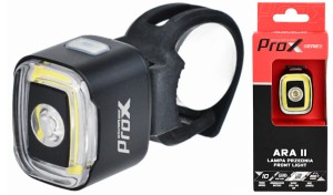 LAMPA PRZÓD PROX ARA II COB-XPE LED 200Lm, 400 mAh, USB-C, SAFE, MEMORY MODE