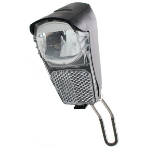 LAMPA PRZÓD X-LIGHT REFLEKTOR 01W LED (7 LUX) JY7008F Z ODBLASKIEM 2xAA BATERIE