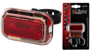 LAMPA TYŁ X-LIGHT 2 x LED + 2xAAA BATERIE (XC-257R)