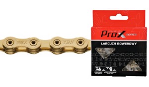 ŁAŃCUCH  PROX SLA1210 12 RZĘD. 126L, ZŁOTY ZAPINKA BOX