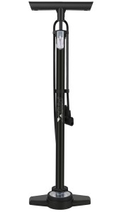 POMPKA  PROX PODŁOGOWA DUO STALOWA, PODWÓJNA GŁOWICA, MANOMETR 160PSI