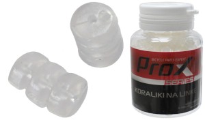 KORALIKI DO LINKI PROX CZARNE / PRZEZROCZYSTE (butla 200 szt.)