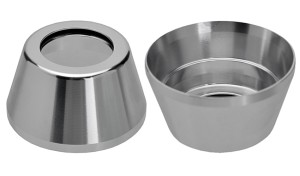 NAKŁADKA NA STERY KIEROWNICY NECO H131 1 1/8" ALU SREBRNA