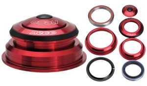 STERY KIEROWNICY NECO PÓŁZINTEGROWANE H383 1 1/8"-1.5" TAPPERED CZERWONE MASZYNA