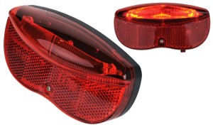 LAMPA TYŁ X-LIGHT NA BAGAŻNIK 3 SUPER LED-LINE  2xAA BATERIE (XC-986B)