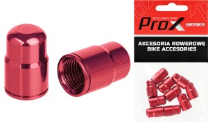 NAKRĘTKA NA ZAWÓR PROX AV-01 SCHREDER CZERWONA, ALUMINIOWA