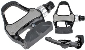 PEDAŁY VP-R77 SZOSA  ALU. CZARNE OŚ CRMOLY (BOX)