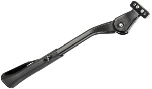 PODPÓRKA E-BIKE NA DWIE ŚRUBY,  ALU 24"-29" CZARNA ZE STOPĄ BEZPIECZEŃSTWA