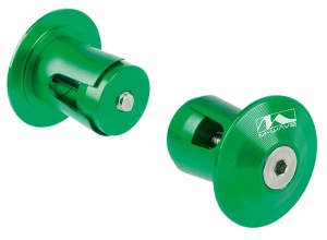 KORKI W KIEROWNICĘ M-WAVE ALU ZIELONE
