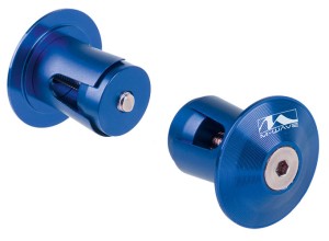 KORKI W KIEROWNICĘ M-WAVE ALU NIEBIESKIE
