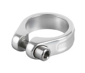 OBEJMA M-WAVE Z IMBUSEM 31,8mm SREBRNA