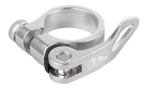 OBEJMA M-WAVE Z SZYBKOZAMYKACZEM 31,8MM SREBRNA