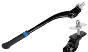 PODPÓRKA M-WAVE  ALU NA ŚRODEK Z BLASZKĄ  CZARNA 24"-29" REGULOWANA