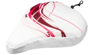 POKRYCIE SIODEŁKA M-WAVE BIAŁE ZE WZOREM 250x230mm.