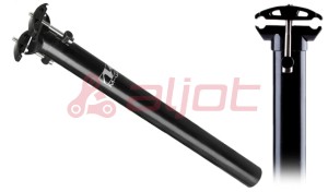 WSPORNIK SIODŁA M-WAVE 350/25,4 ALU CZARNY 2X ŚRUBY