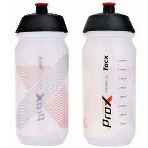 BIDON 0,5L  PROX by TACX BIO SHIVA BIAŁY TRANSPARENTNY