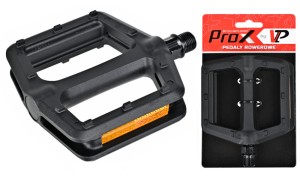 PEDAŁY VPE - 536 NYLON CZARNE OŚ BORON ODBLASKI seria PROX