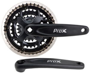 MECHANIZM KORBOWY  PROX 42/34/24Z ALU CZARNY Z OSŁONĄ 170MM