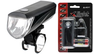 LAMPA PRZÓD X-LIGHT 3W LED + 4xAAA BATERIE (JY-7076) 120 Lm