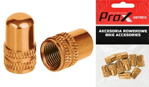 NAKRĘTKA NA ZAWÓR PROX AV-02 SCHREDER ZŁOTA, ALUMINIOWA