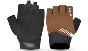 RĘKAWICZKI PROX KRÓTKIE RACE BRĄZOWE L WATCH, GEL PRO, AIR VENT