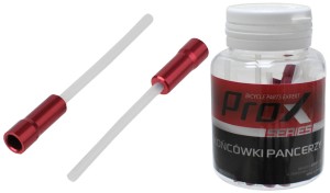 KOŃCÓWKA PANCERZA PRZERZUTKI PROX ALU Z USZCZELNIENIEM CZERWONE (BOX 30 szt.)