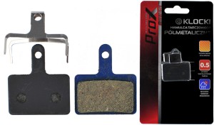 KLOCKI HAMULCA TARCZOWEGO  PROX PÓŁMETALICZNE SHIMANO DEORE M525/M515/M475/C501/C60 BP-10&SP-10SEMI-M.