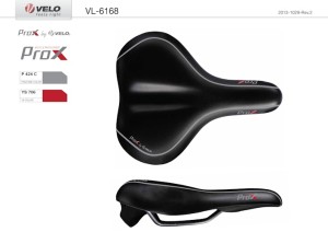 SIODEŁKO VELO  PROX  VL-6168  D2, ZONE CUT, GEL