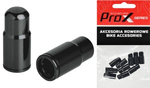 NAKRĘTKA NA ZAWÓR PROX FV-01 PRESTA CZARNA, ALUMINIOWA