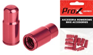 NAKRĘTKA NA ZAWÓR PROX FV-01 PRESTA CZERWONA, ALUMINIOWA