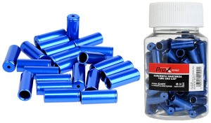 KOŃCÓWKA PANCERZA HAMULCA PROX ALU NIEBIESKA (BUTELKA 100 szt.)
