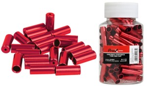 KOŃCÓWKA PANCERZA HAMULCA PROX ALU CZERWONA (BUTELKA 100 szt.)