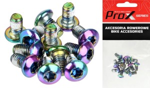 ŚRUBY PROX TARCZY HAMULCOWEJ RAINBOW M5x10MM (12 szt.)