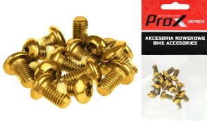 ŚRUBY PROX TARCZY HAMULCOWEJ ZŁOTE M5x10MM (12 szt.)