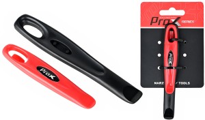 ŁYŻKI DO OPON PROX PLASTIKOWE 2 SZT.150/107 MM.CZERWONO-CZARNE