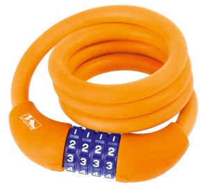 ZAMKNIĘCIE M-WAVE SPIRALA 12MM X 1000 SZYFR SILIKON POMARAŃCZOWE