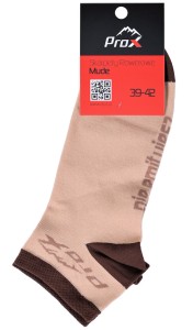 SKARPETY PROX MUDE ROZM.35-38 BEŻOWE, KRÓTKIE