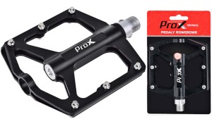 PEDAŁY  PROX STIG 25 CZARNE ALUMINIOWE PLATFORMA PINY OŚ CR-MO