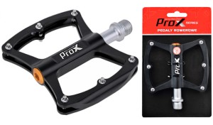 PEDAŁY  PROX STIG 23 CZARNY MAT ALUMINIOWE PLATFORMA PINY OŚ CR-MO